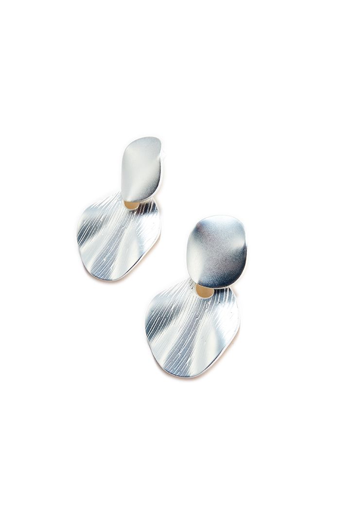 Double drop silver Earrings