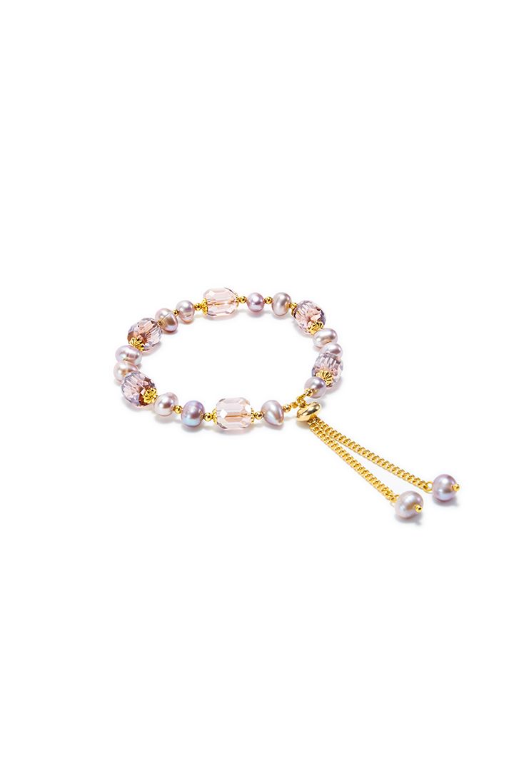 Pink crystals bracelet