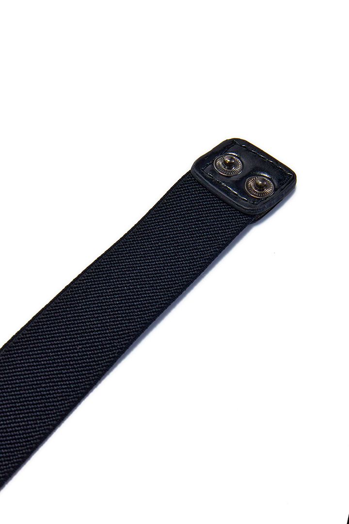 Black elasticated waist belt