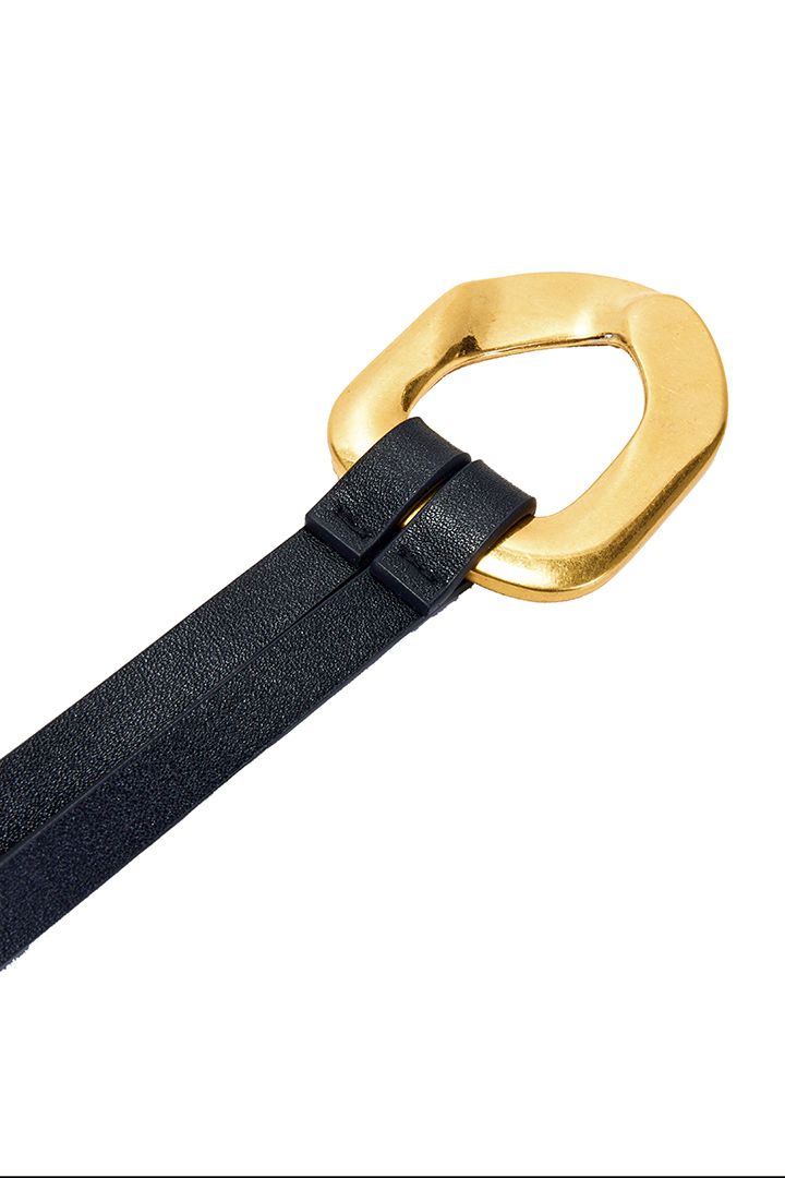 Black  leather belt 