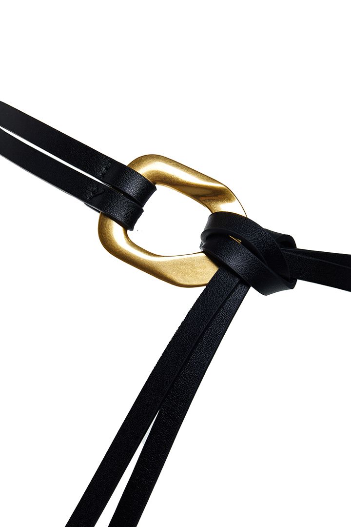 Black  leather belt 