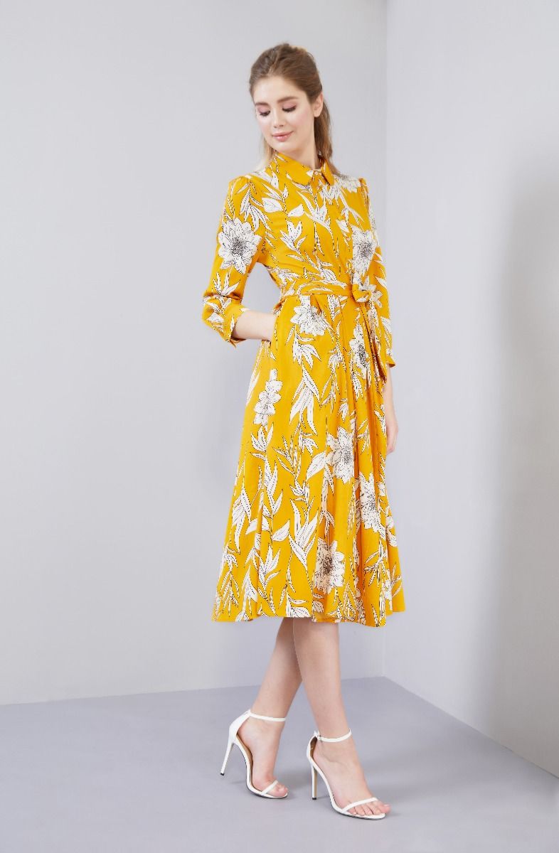Floral Yellow Dress