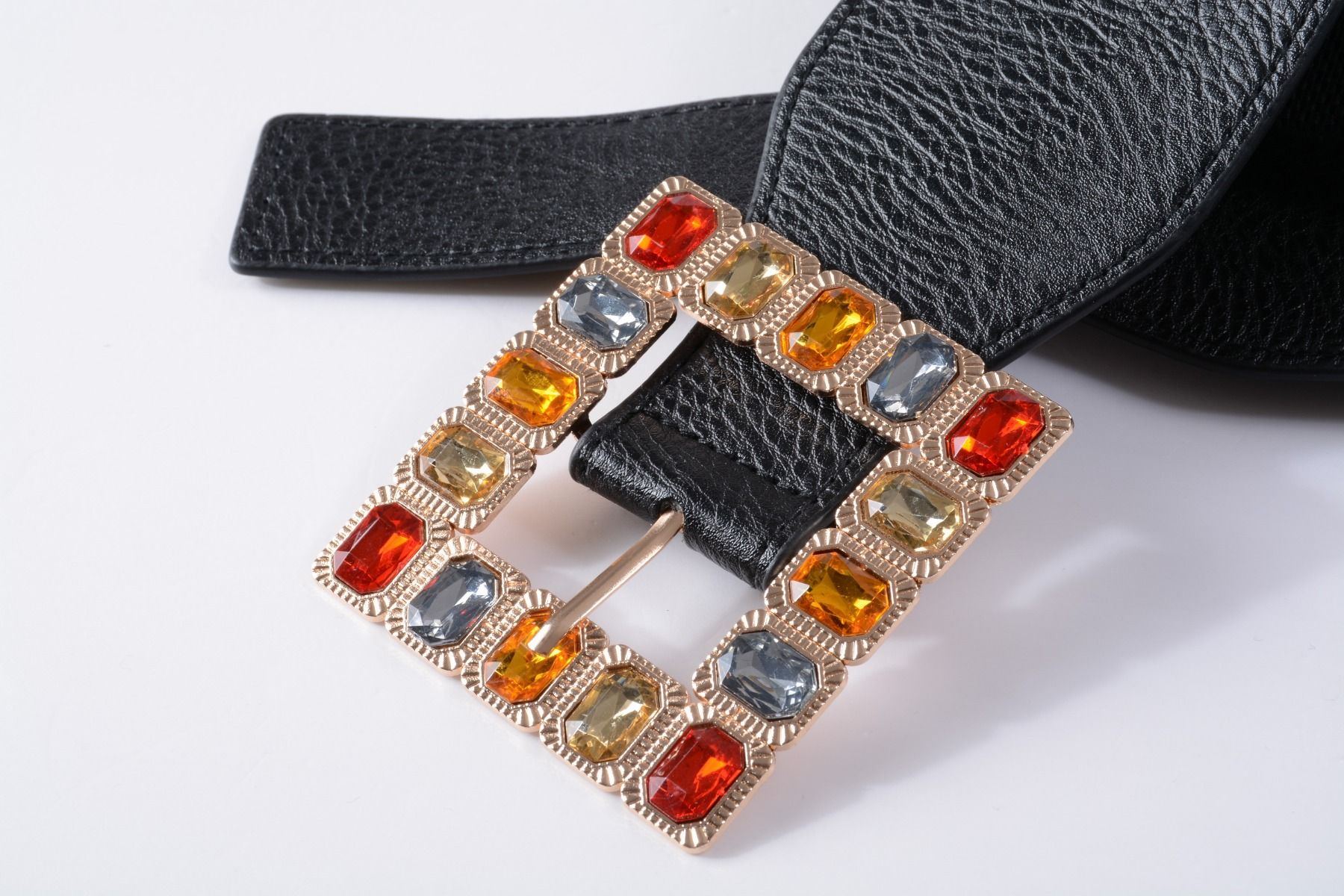 gem stone buckle belt