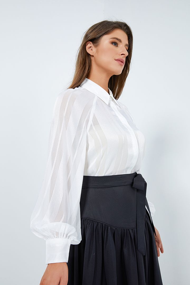 Chiffon satin shirt