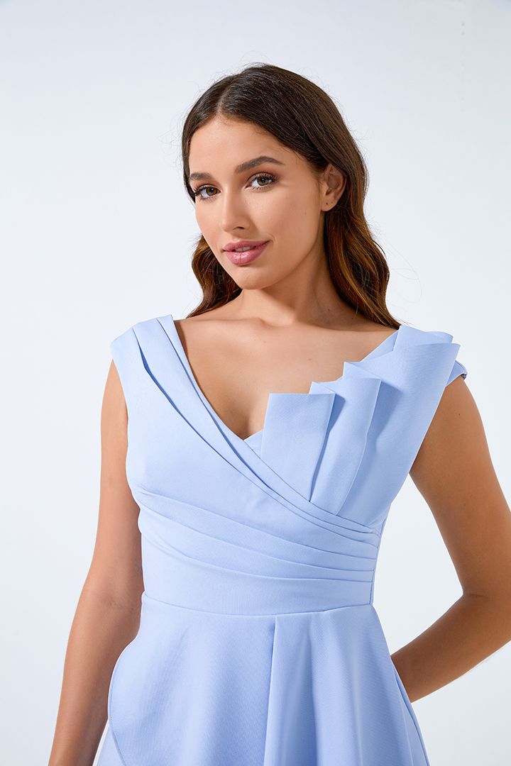 Club l bridesmaid shop bardot detail skater dress