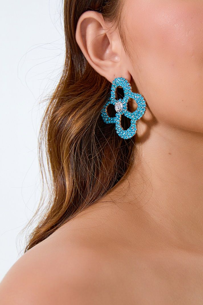 Flower shape earrings 