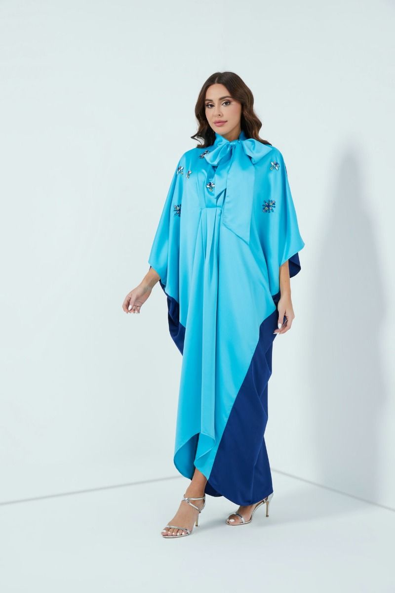 Tie detail kaftan