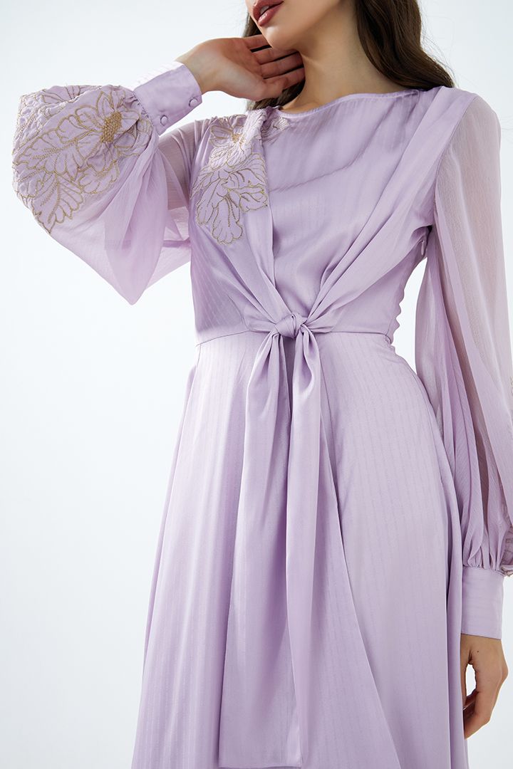 Embellished front tie dress | femi9