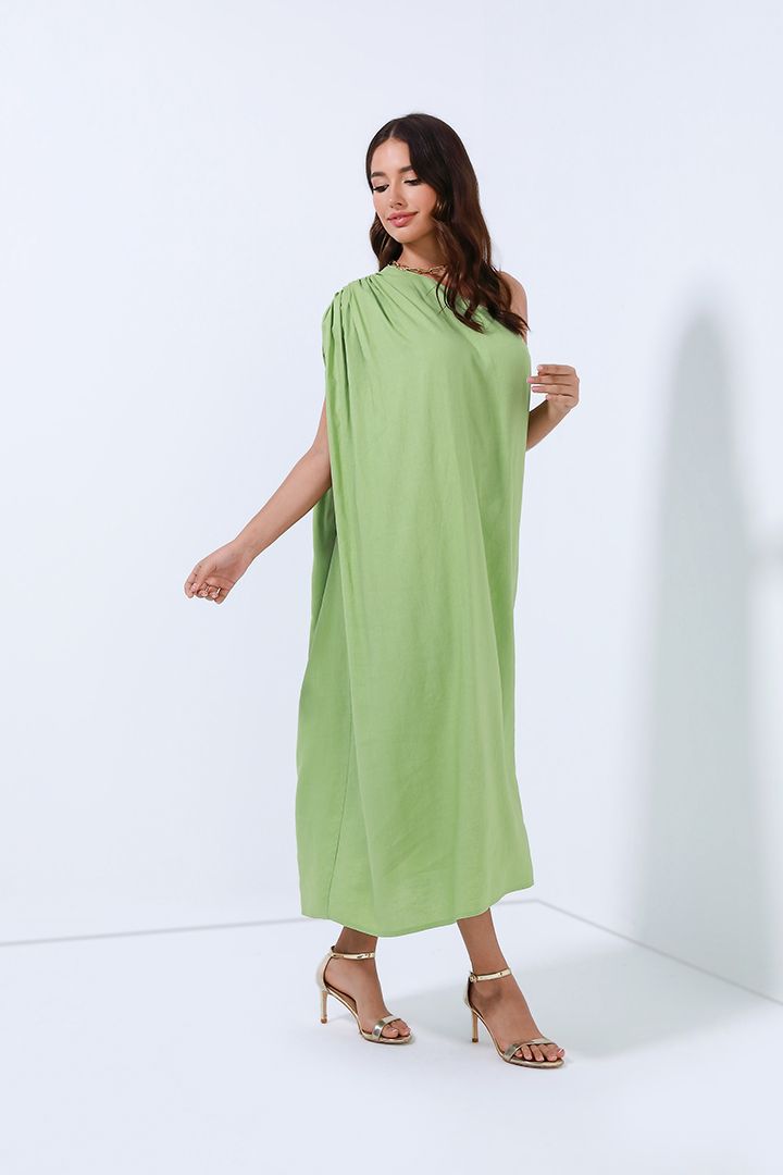 One Shoulder Split Sleeve Dress