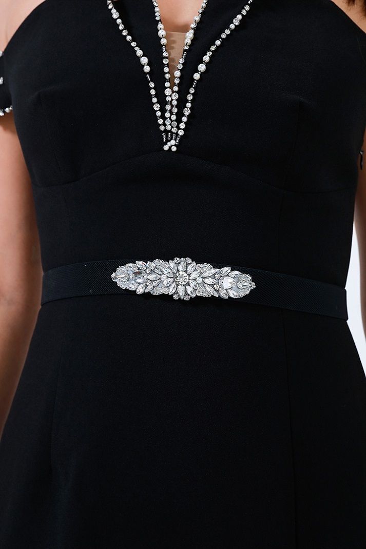 Crystal embellishments belt