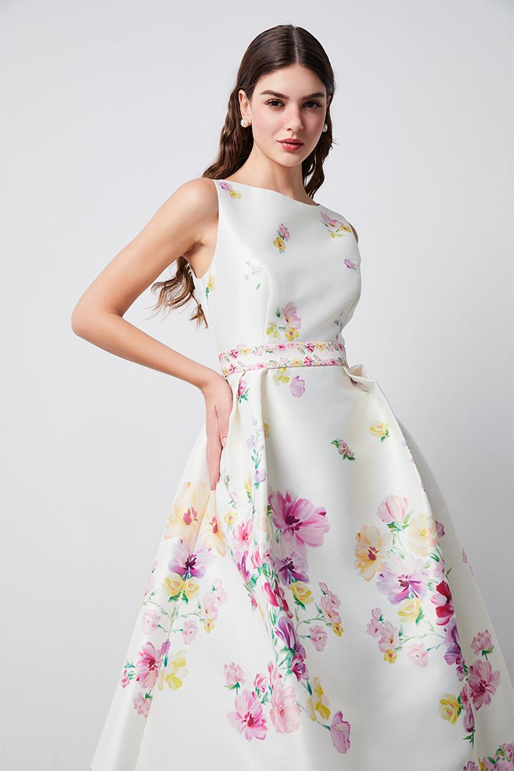 Floral Satin dress
