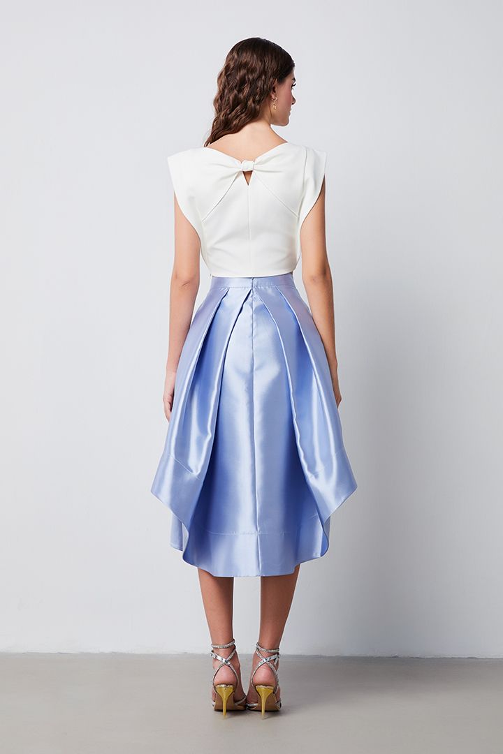 ruffled folds skirt