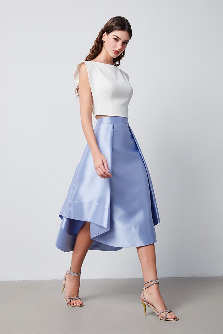 ruffled folds skirt