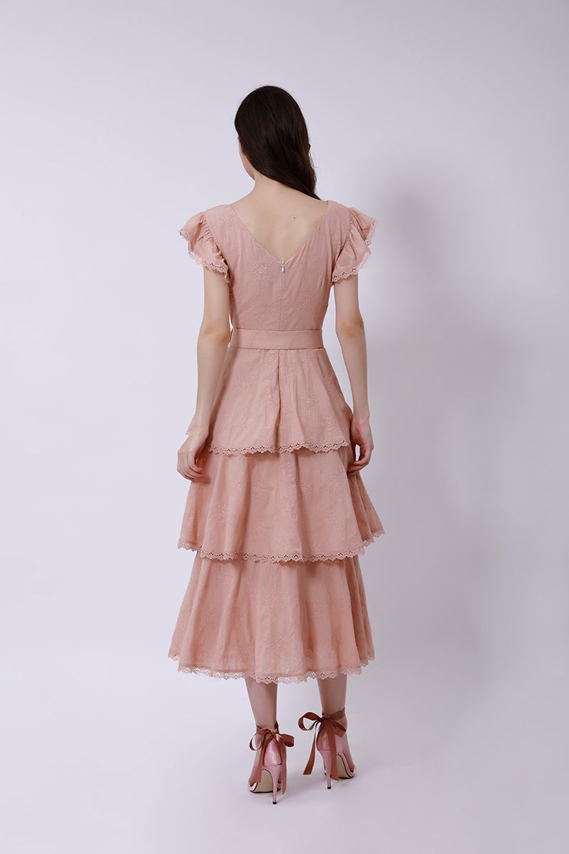 Pink Long Midi Dress | femi9