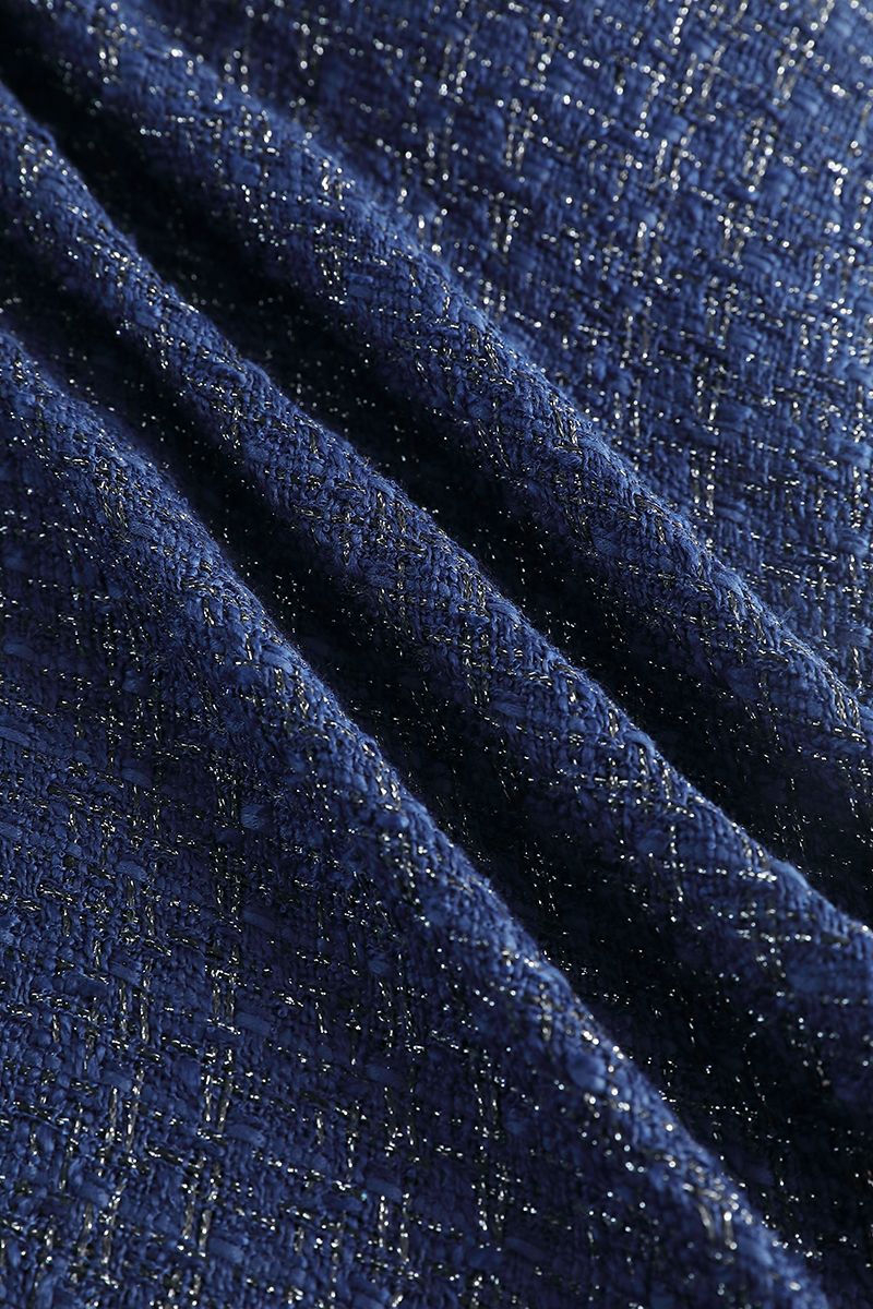 Fur detail asymmetrical dress