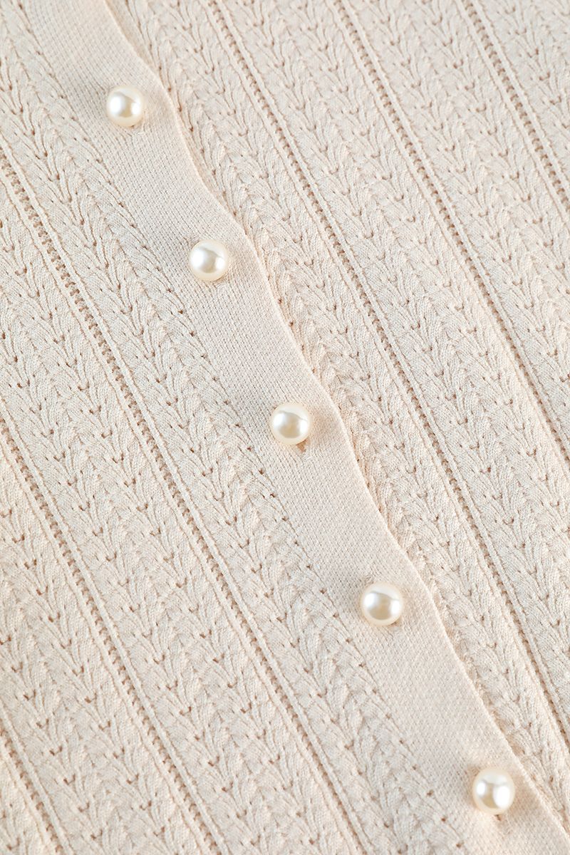 Pearl button cardigan