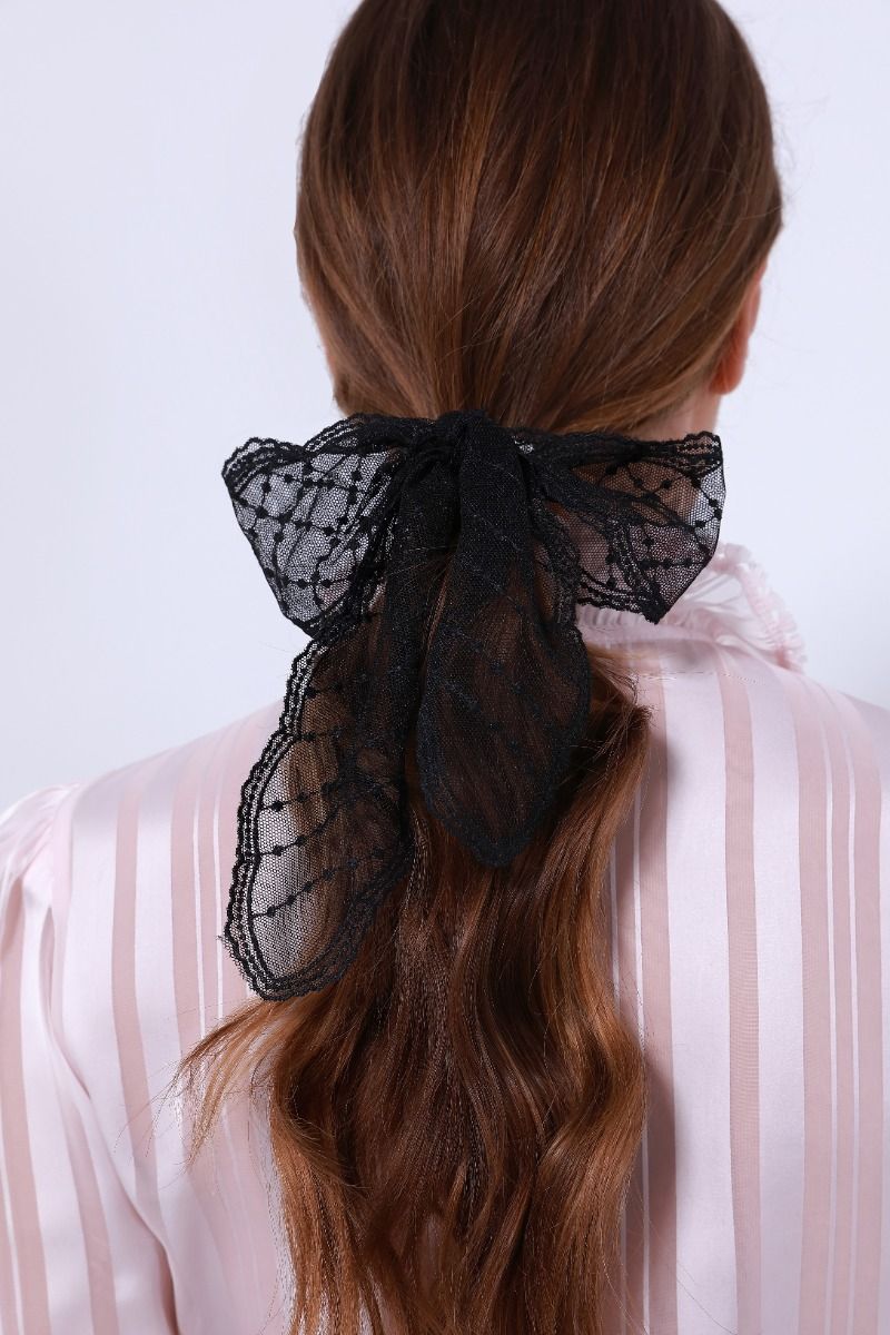 lace hair bowtie