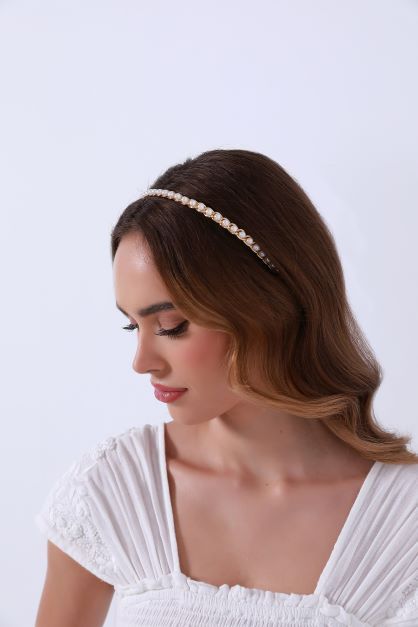pearls thin headband