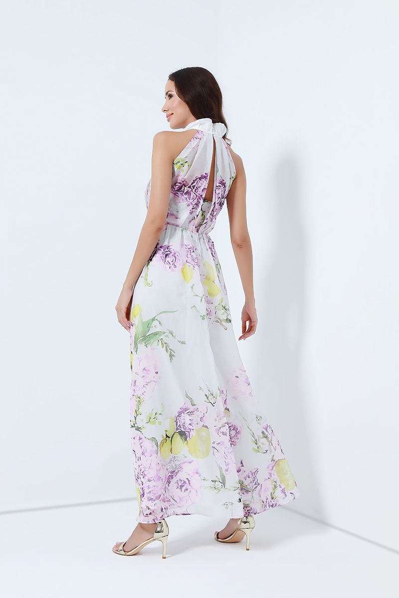floral chiffon dress