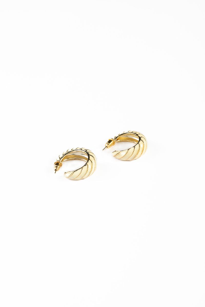 golden hoop earrings