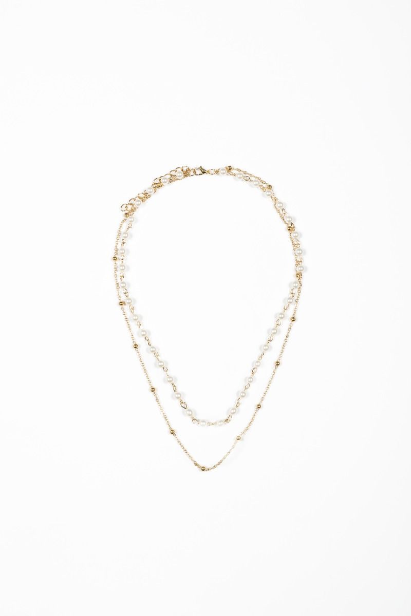 pearl layered necklace
