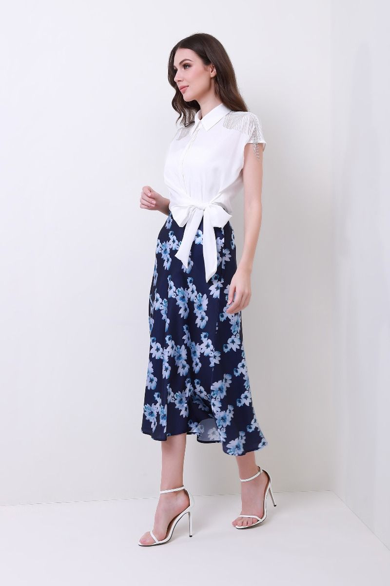 flower print skirt