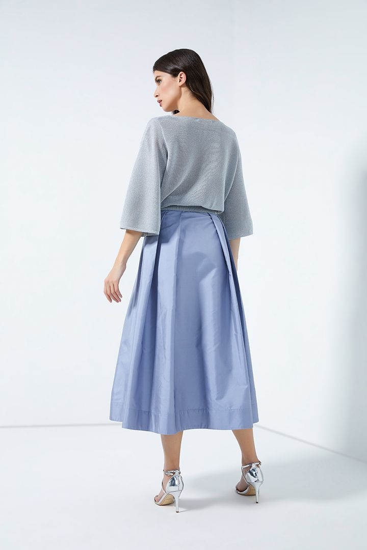 Pleated waist skirt