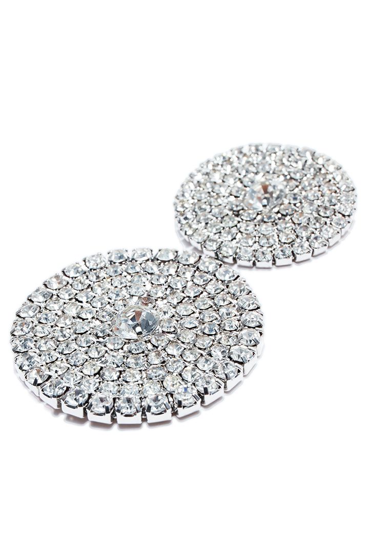 Round dropped earrings