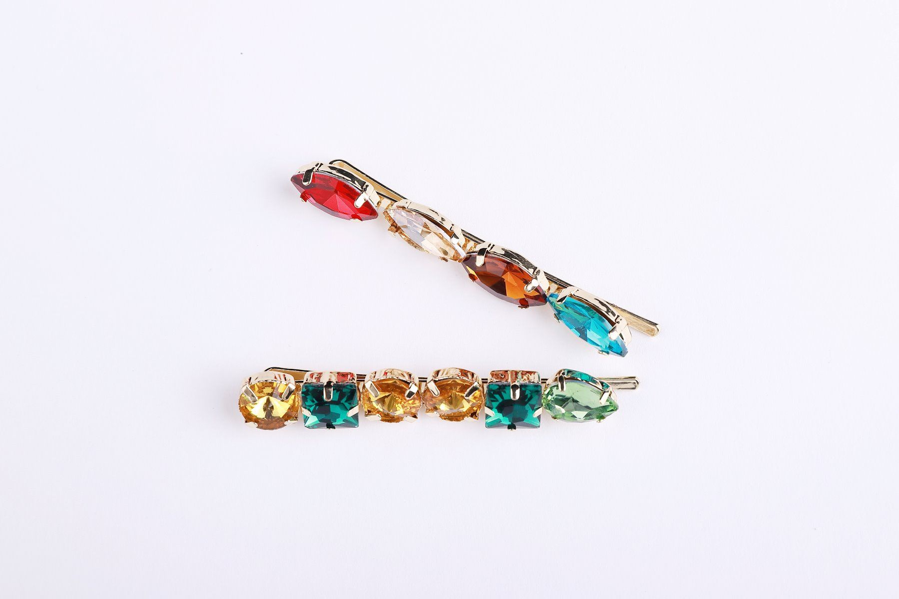 colorful gems hair pin