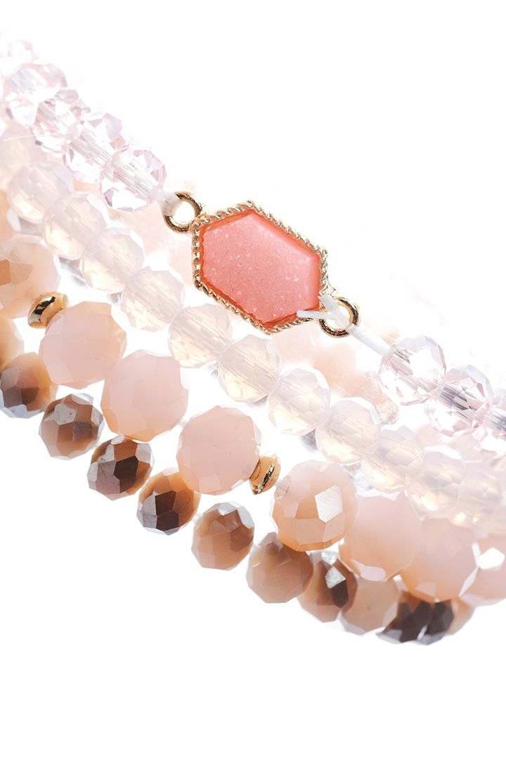 Elastic crystals bracelet set