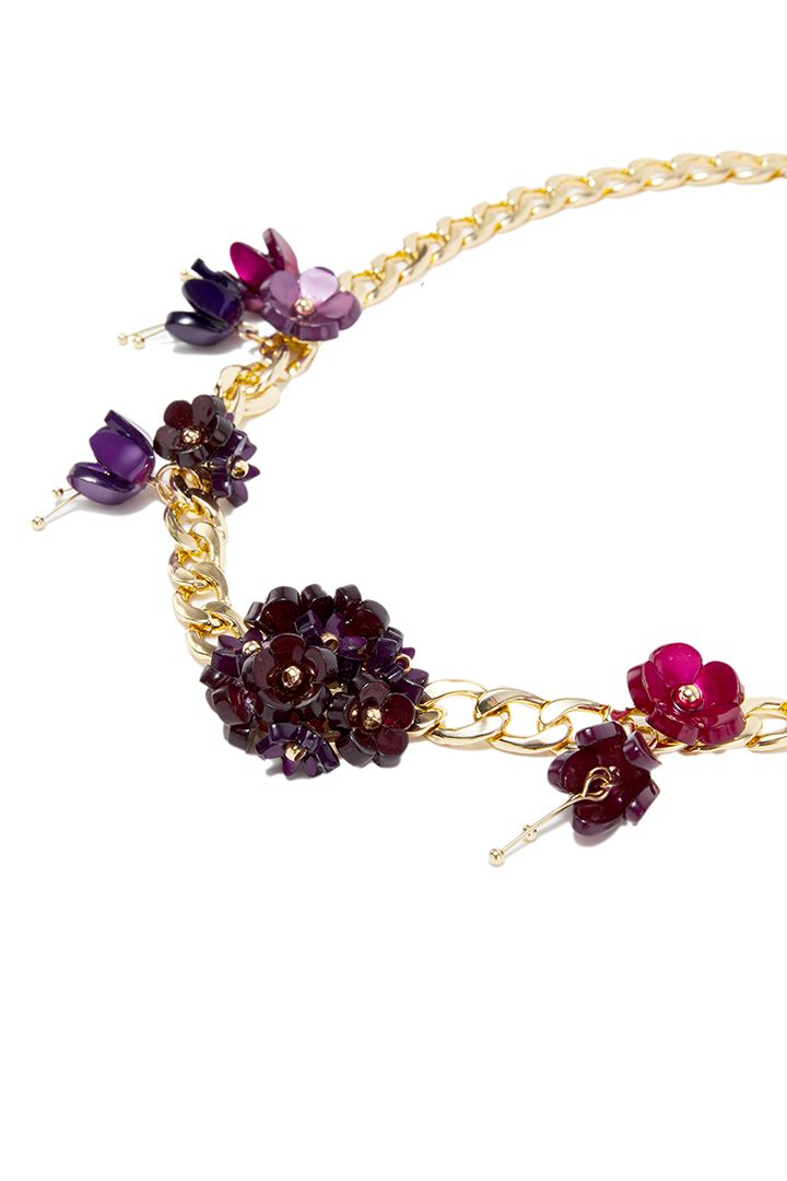 Flower chain necklace