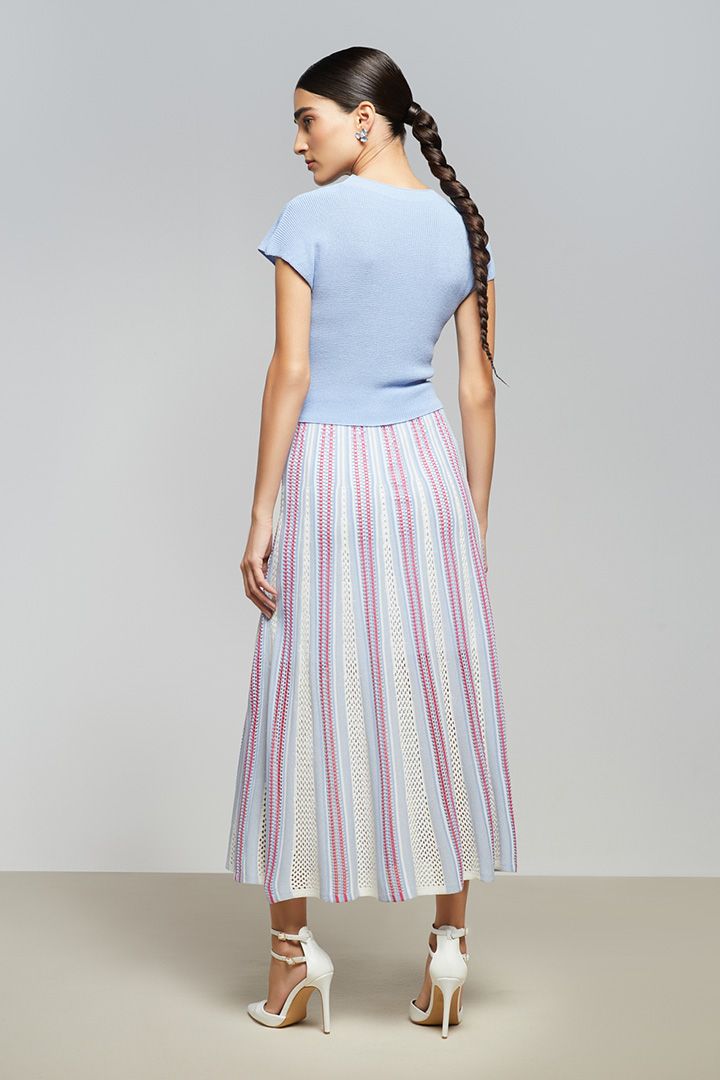 Multi Color Crochet Skirt