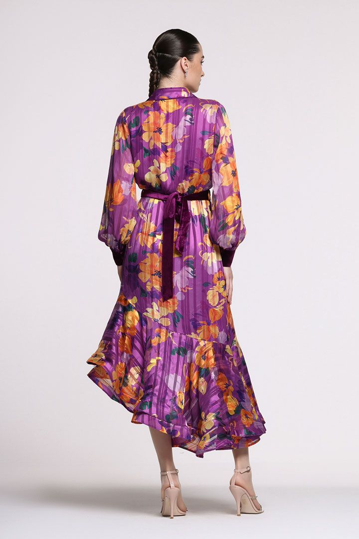 Asymmetrical Printed Dress