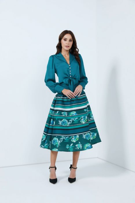 Pattern blend skirt