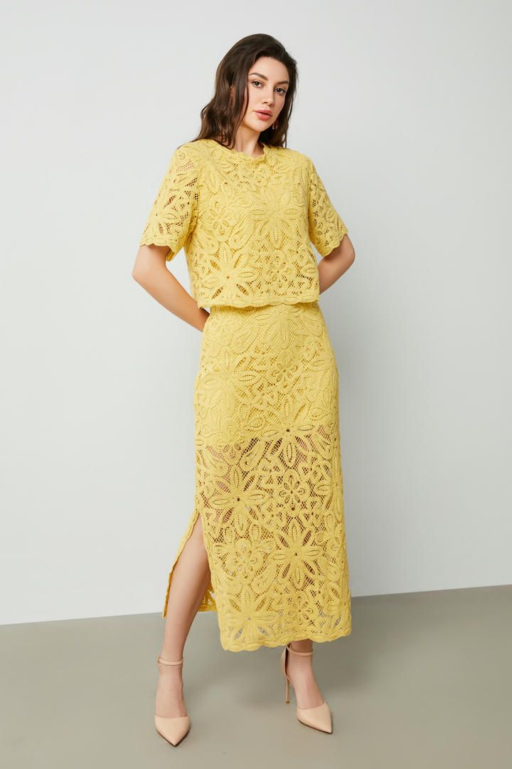 Floral crochet Skirt