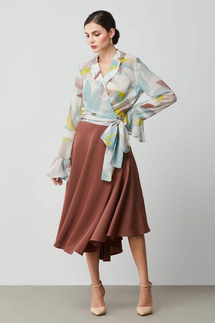 wavy side Asymmetric skirt