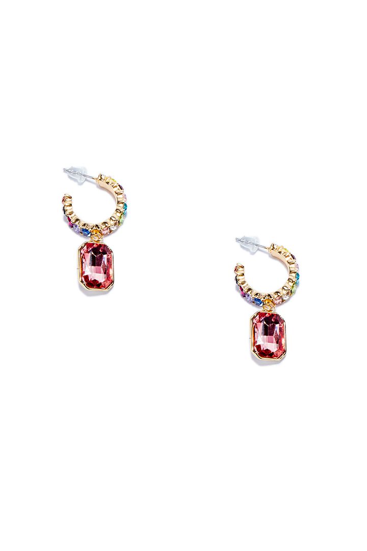 Multi color stones earrings