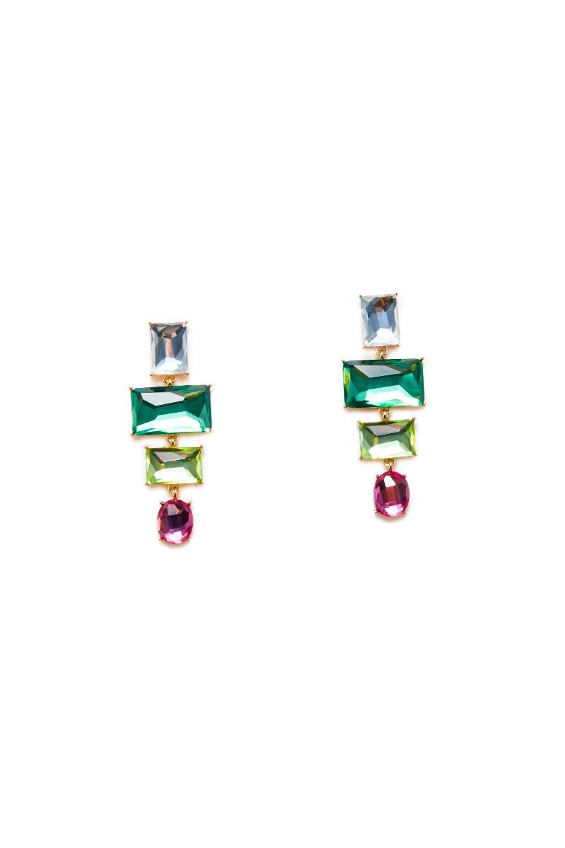 Colored stones earrings