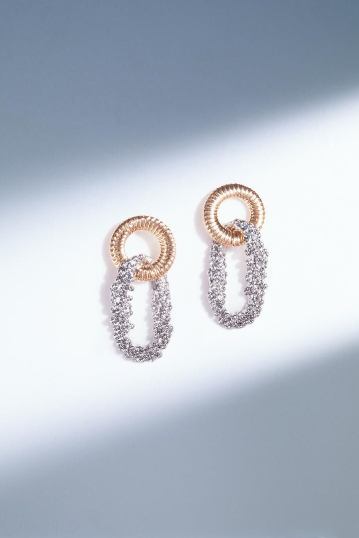 Double circle earrings