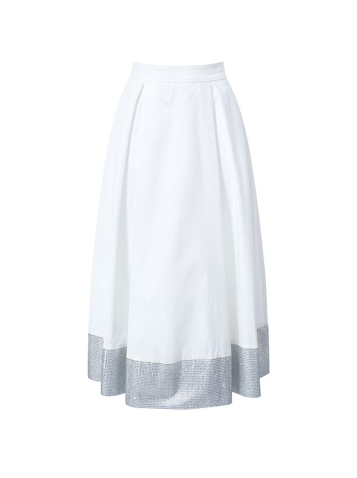 Embellished midi skirt