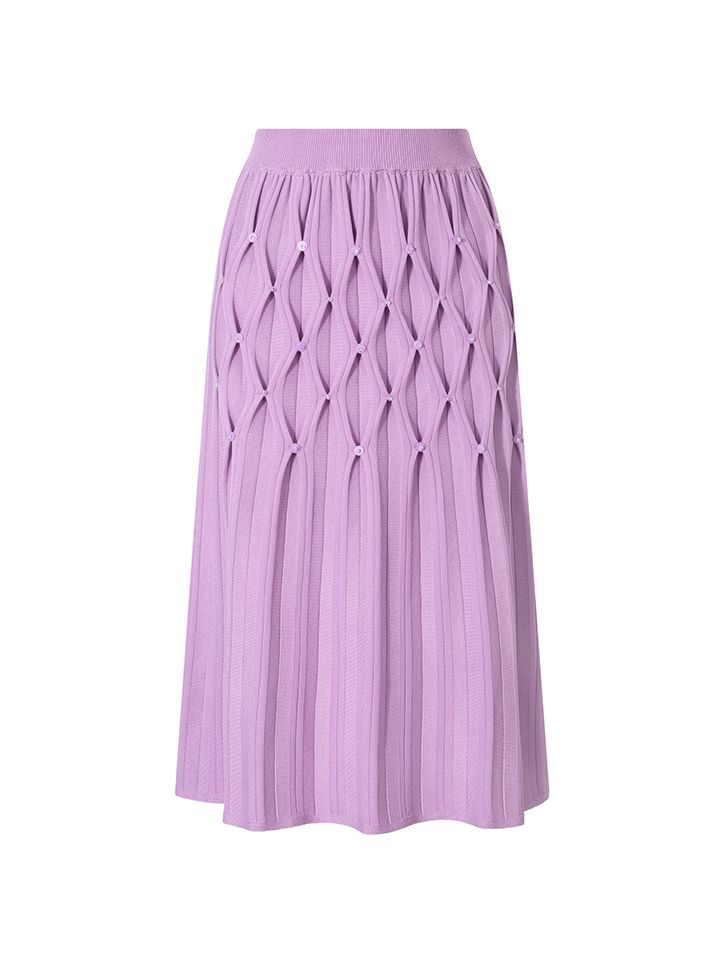 A Line Pleated Skirt