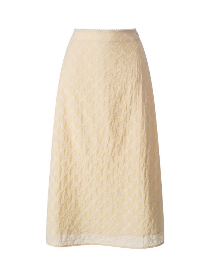printed jacquard skirt