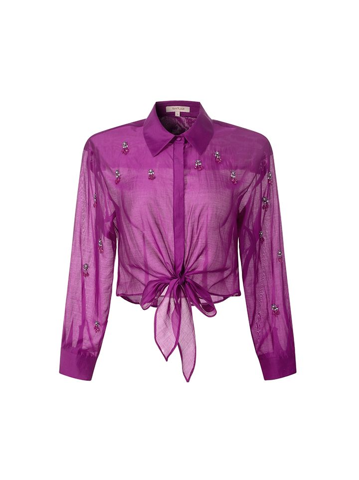 Overlay embellishments Blouse