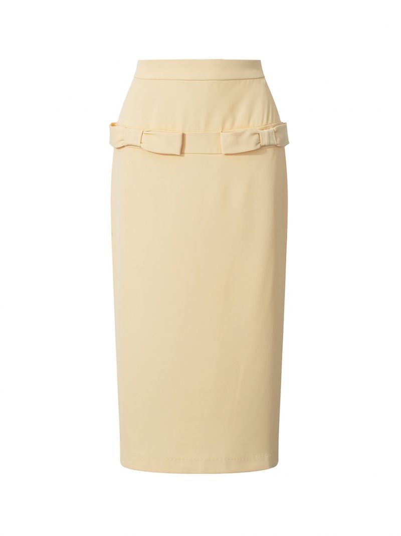 bow-tie midi skirt