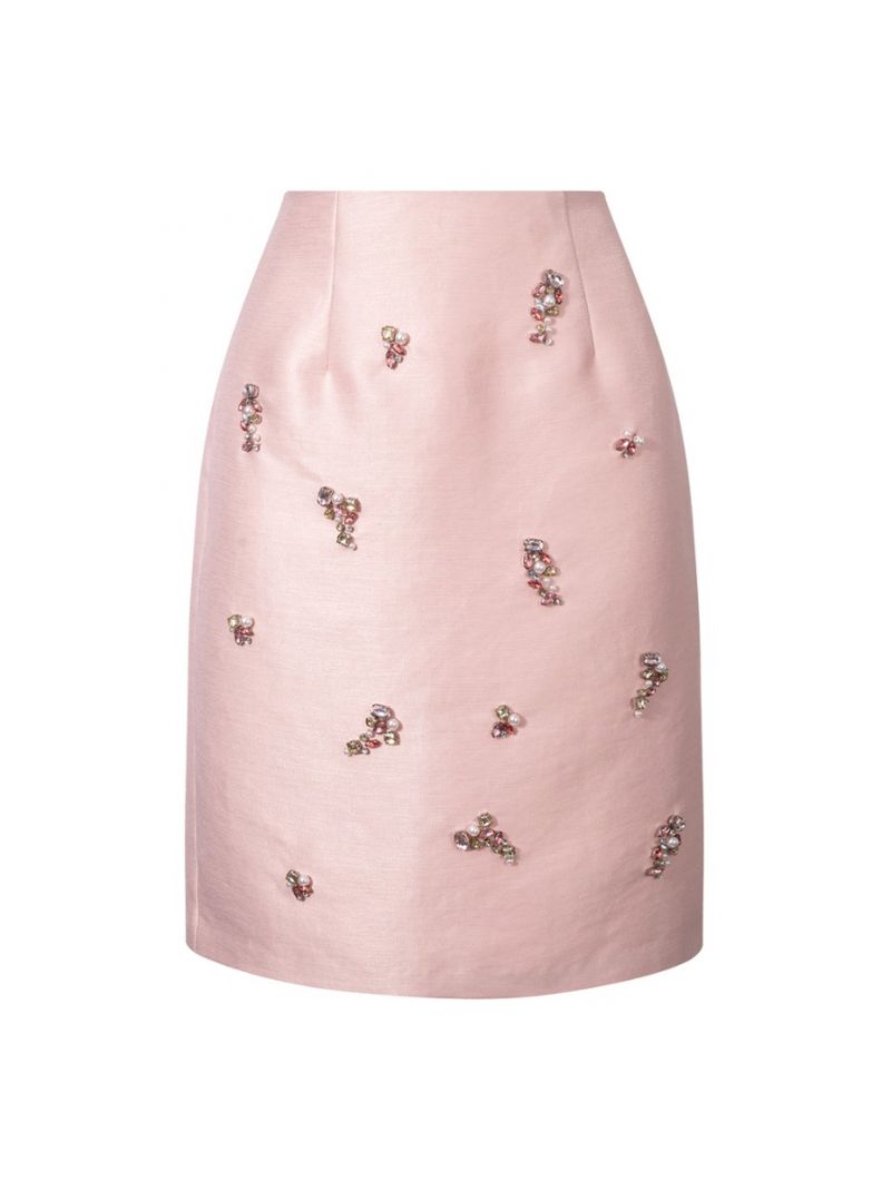 Embellished pencil skirt