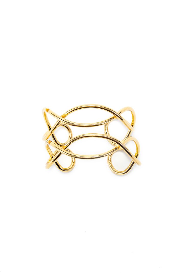 Golden braid detail bracelet
