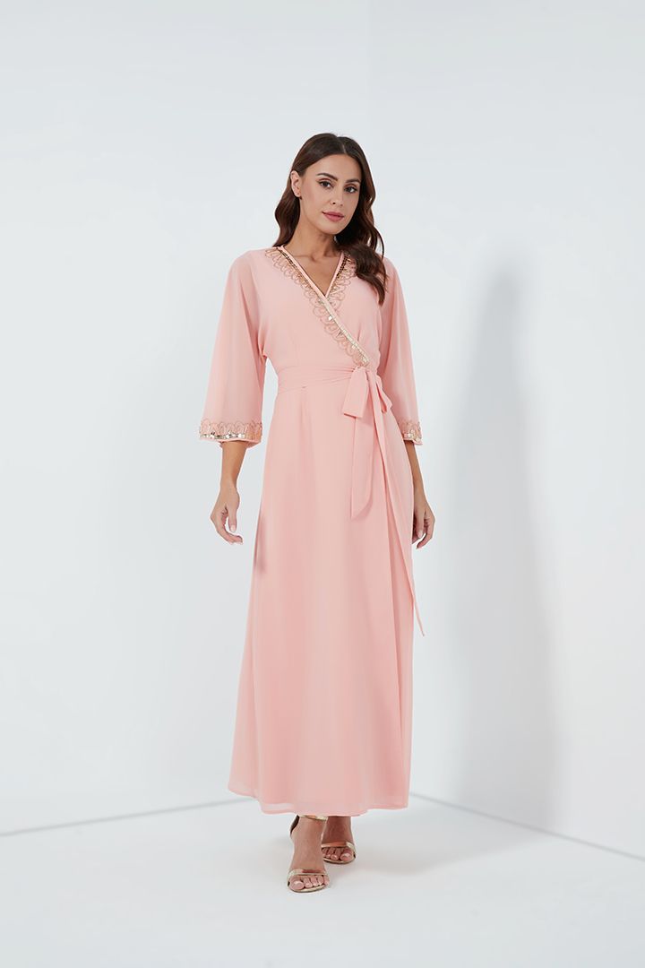 Chiffon wrap dress