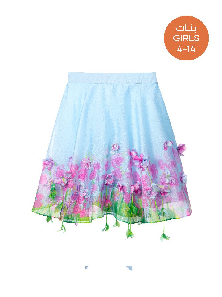 Floral applique Skirt - Girls (4-14)