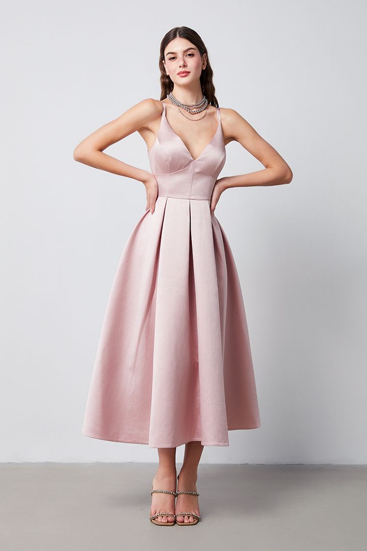 Unique folds dress