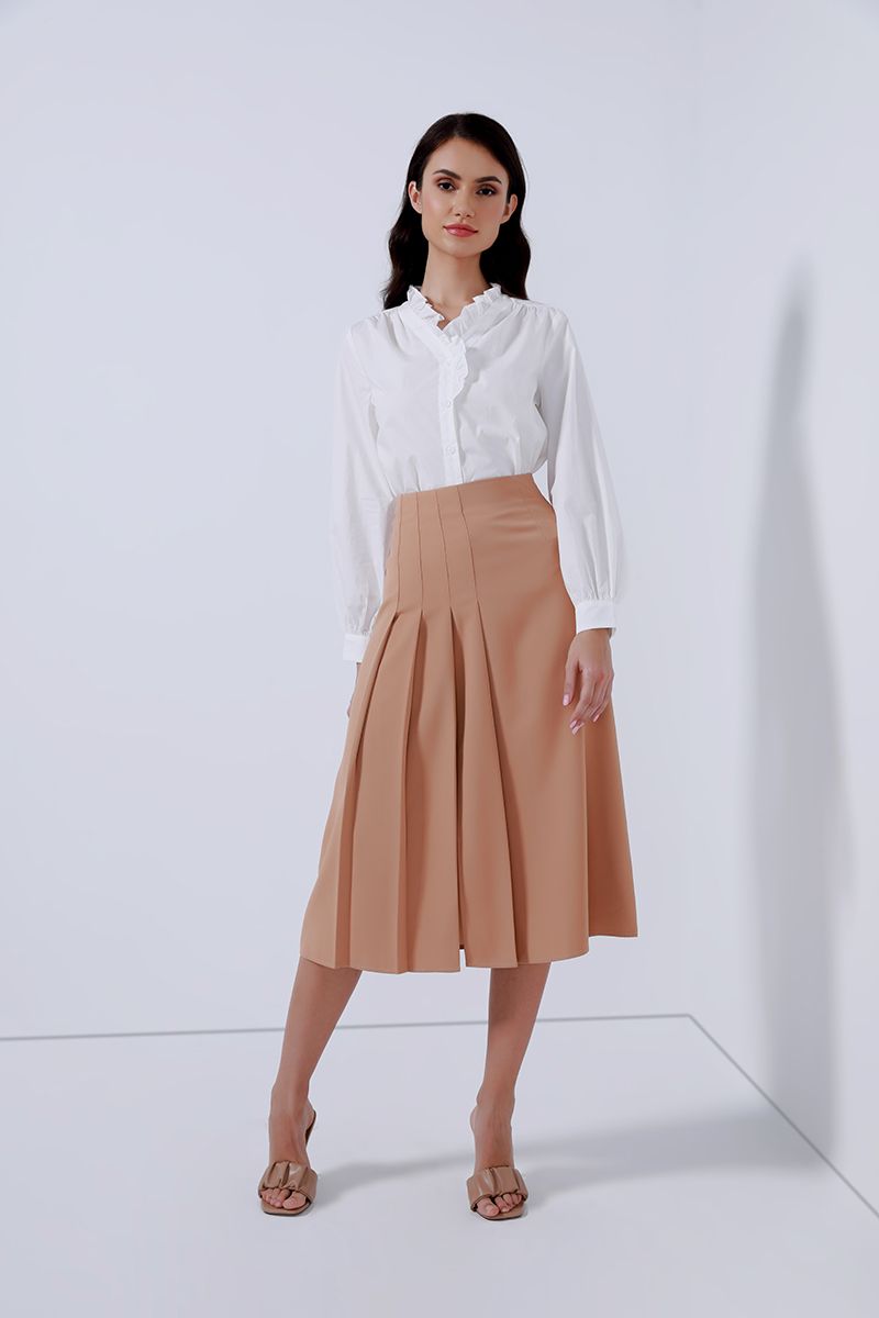 Side pleats skirt